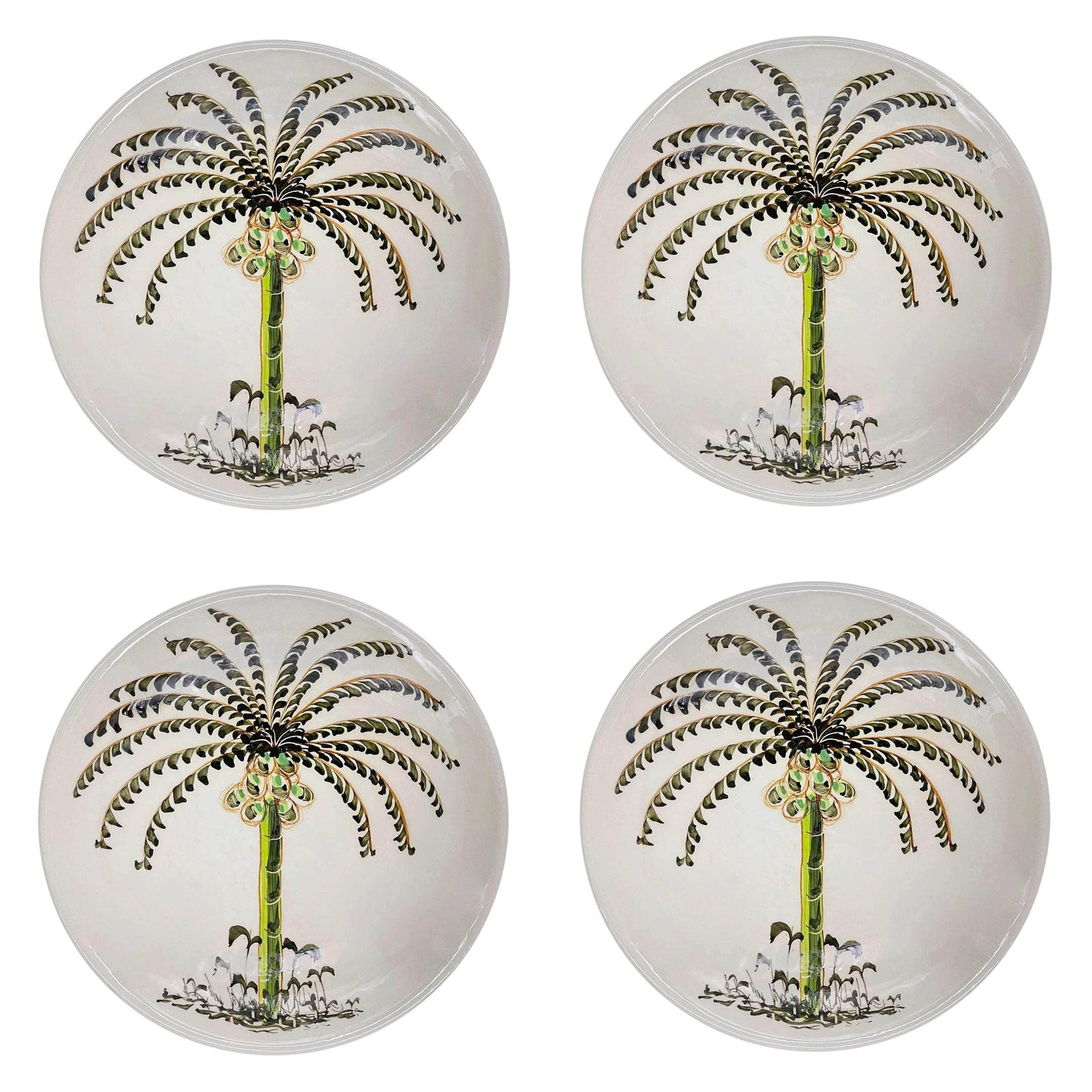 Dinner Plate, Palm, Set of Four