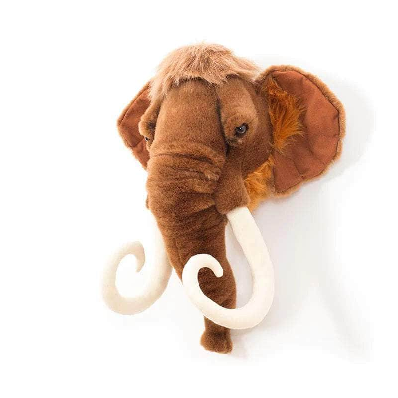 Arthur the Mammoth Wall Mounted Plush Head