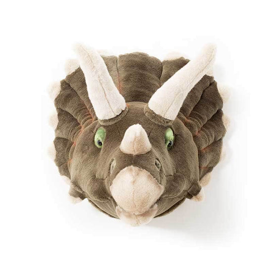 Adam the Triceratops Wall Mounted Plush Head