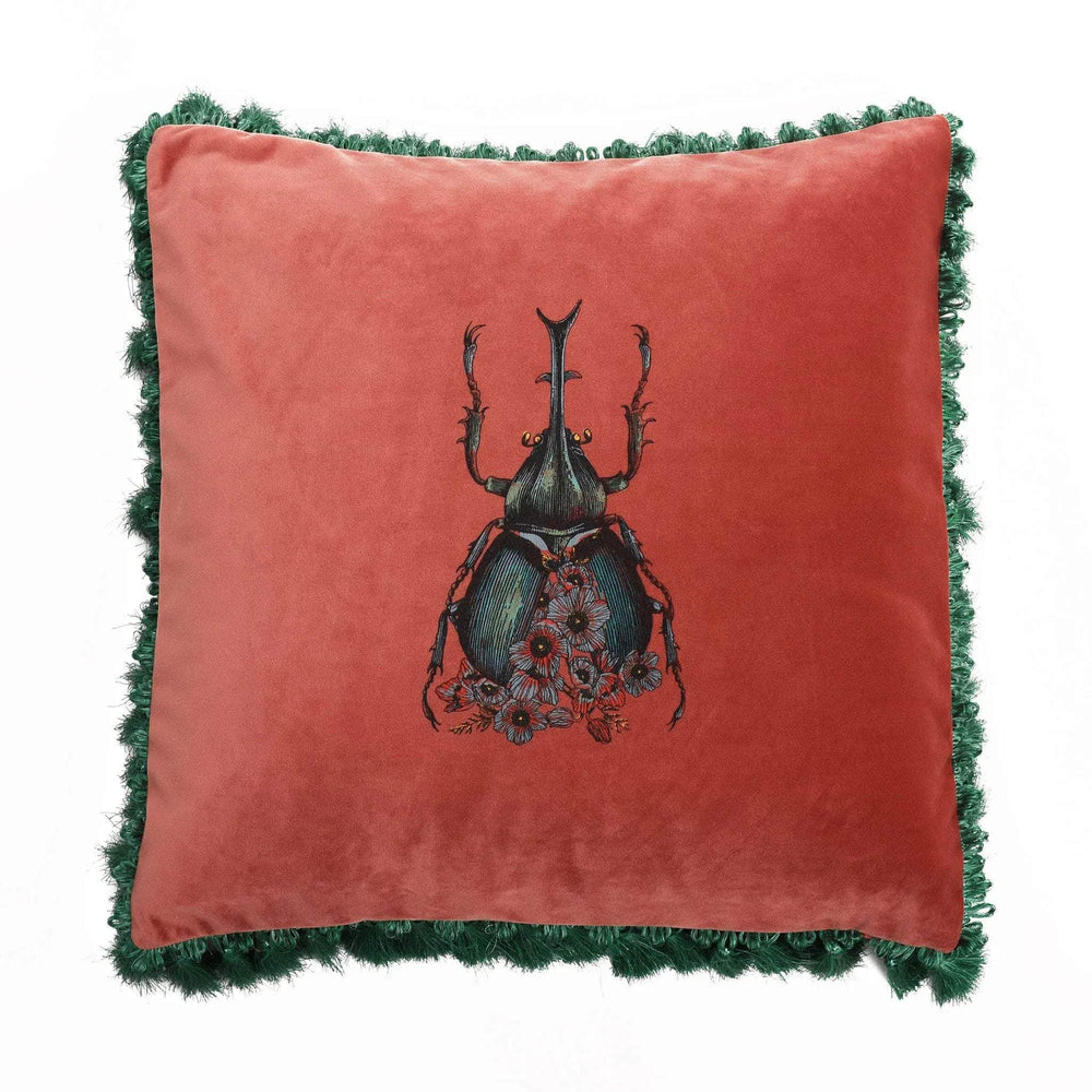 Scarab Velvet Cushion