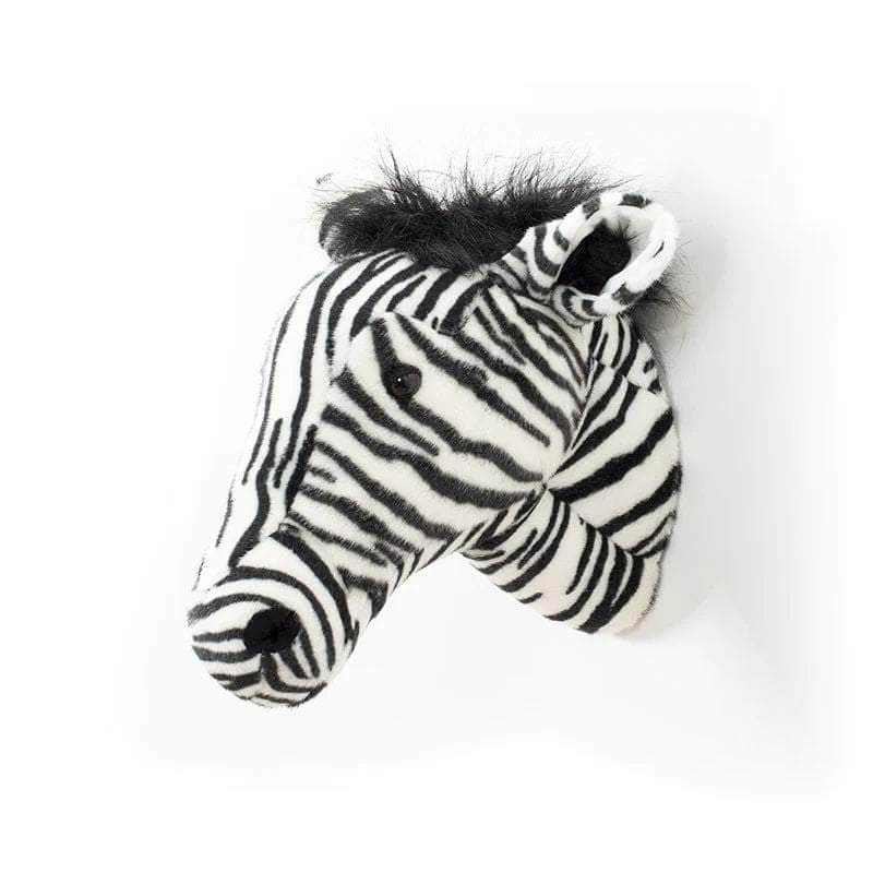 Daniel the Zebra Wall Mounted Plush Head