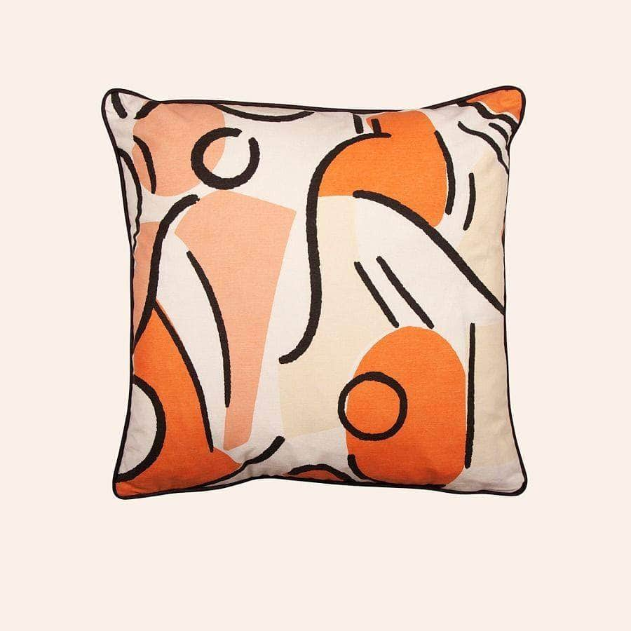 Orpha Cushion, Tangerine