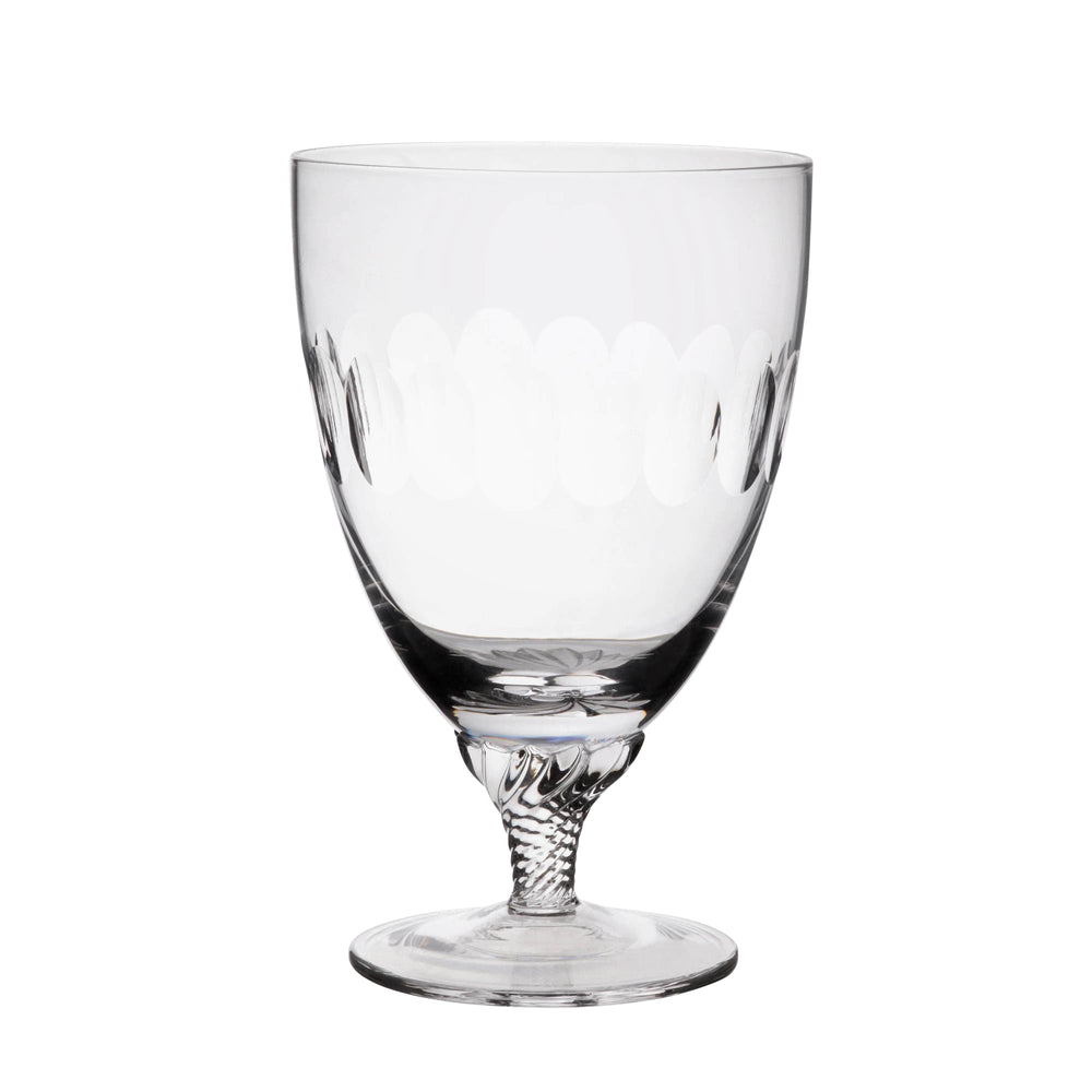 Crystal Bistro Glasses with Lens Design