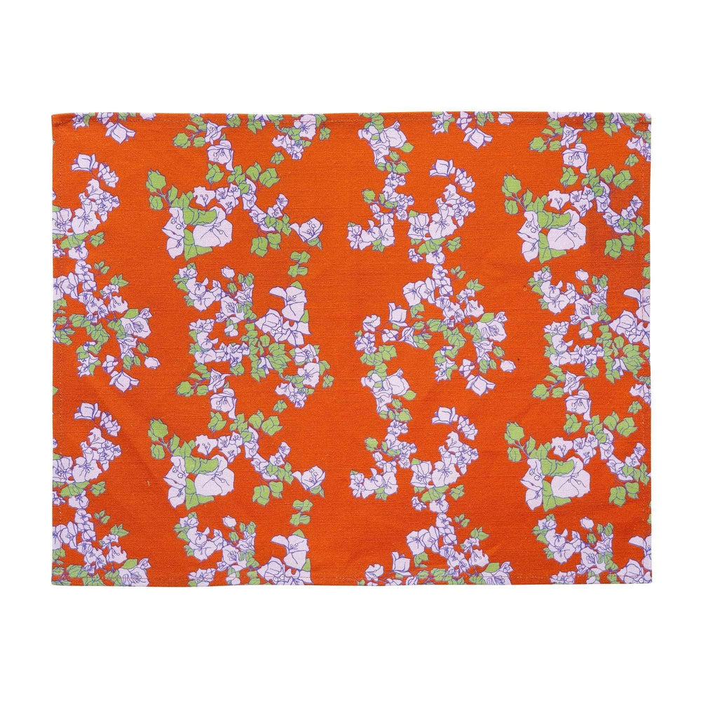 Najjar | Coral Orange Set of 2 Placemats