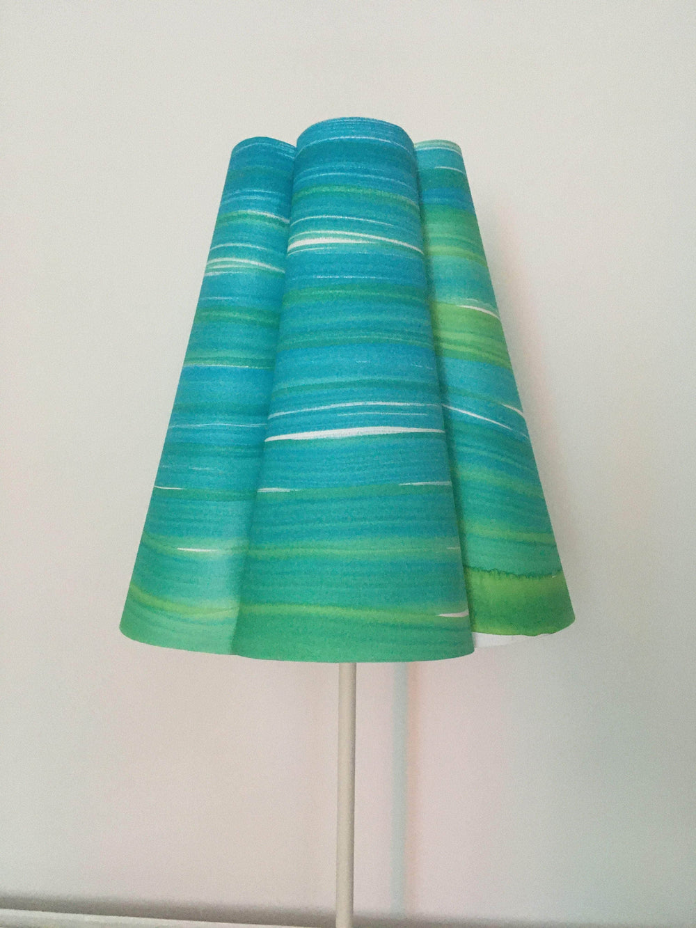 Conical Blue Paper Lampshade