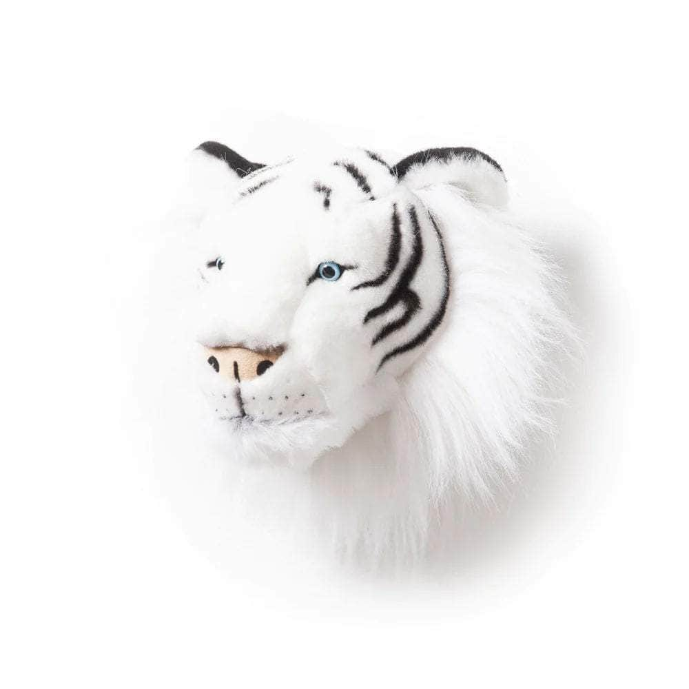 Albert the White Tiger Wall Mounted Plush Head