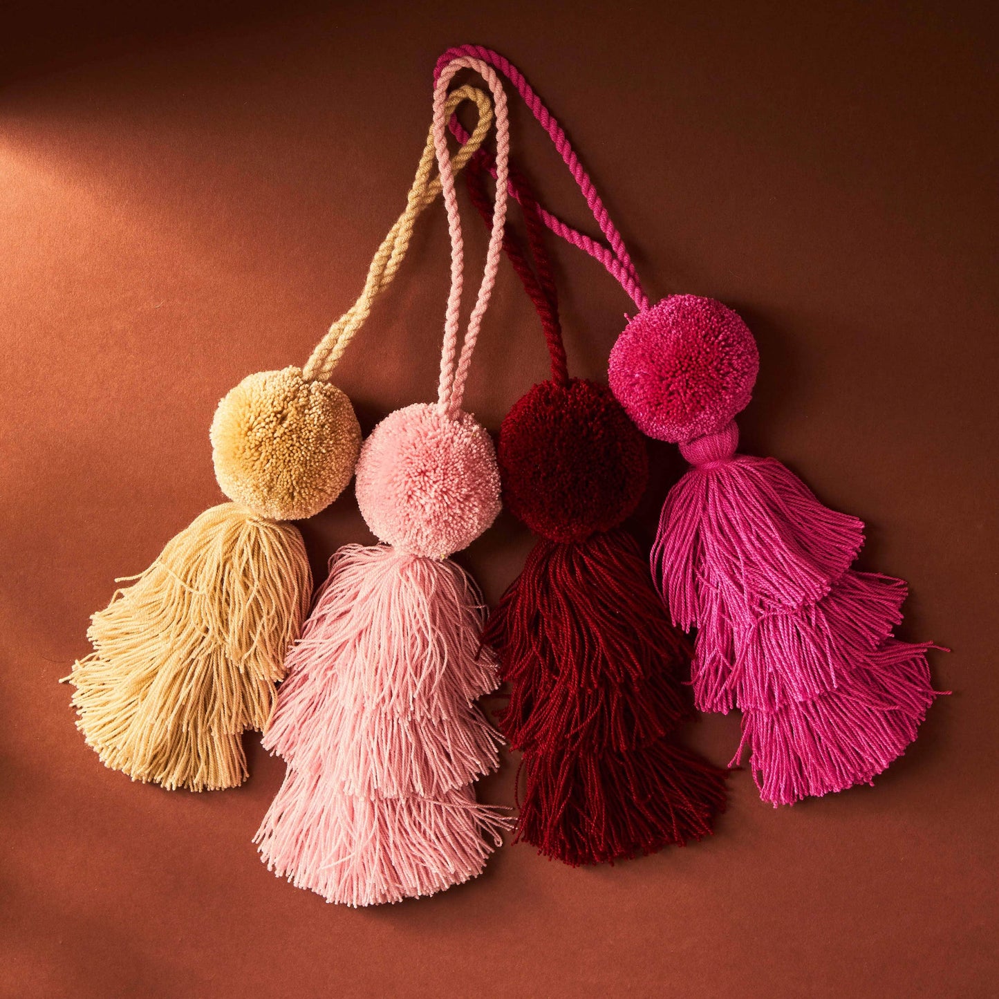 Wayuu Pastel Pom Pom Tassel