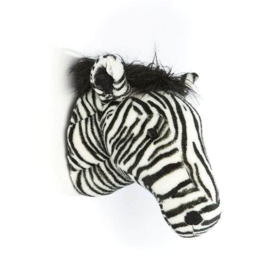 Daniel the Zebra Wall Mounted Plush Head