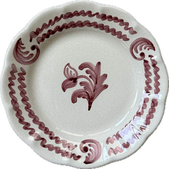 Antique Pattern Bordeaux Dining Plate