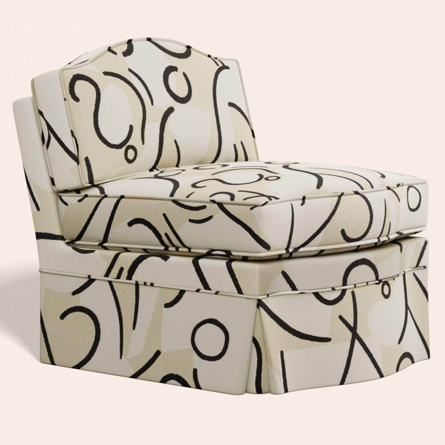 Felix Slipper Chair, Coconut