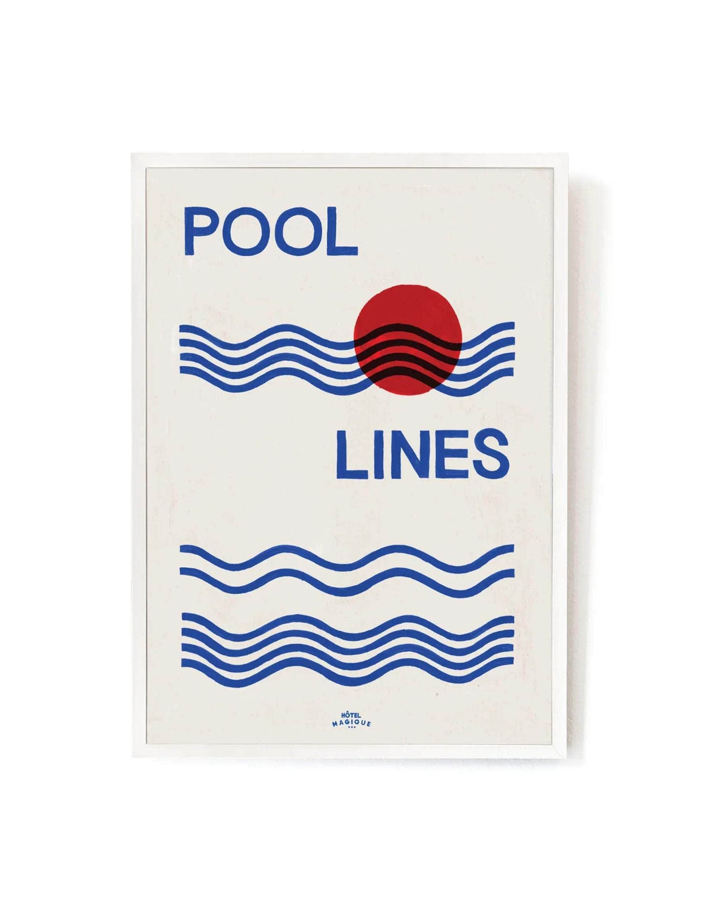 Pool Lines Art Print