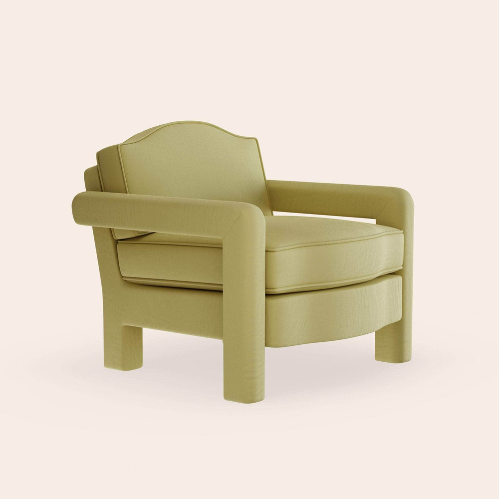 Elio Armchair, Ochre Linen