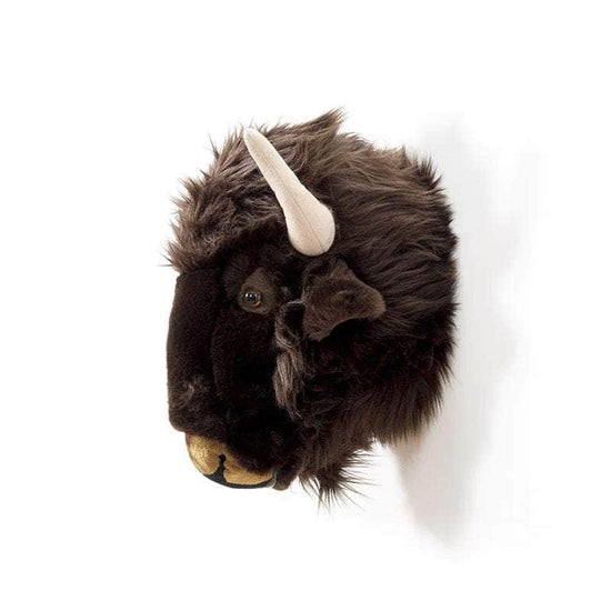 Alex the Bison Wall Mounted Plush Head