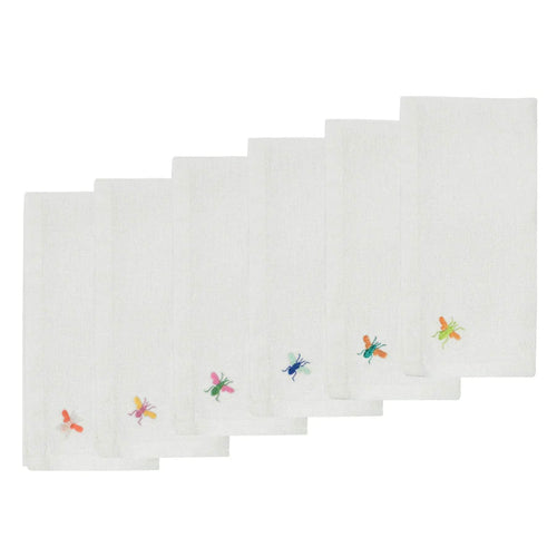 Bee Napkin (Multicolour, Set of Six)