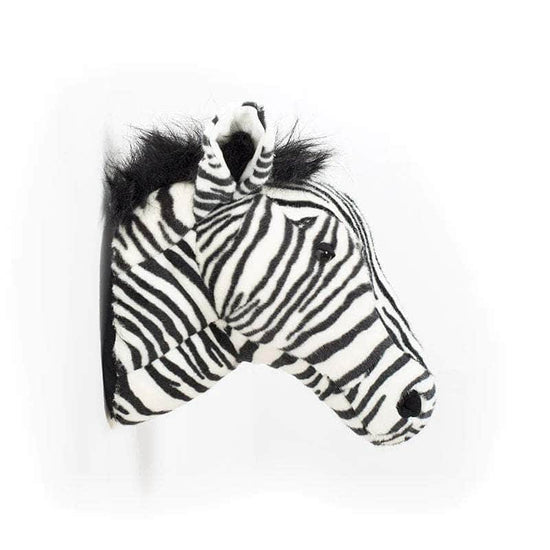 Daniel the Zebra Wall Mounted Plush Head