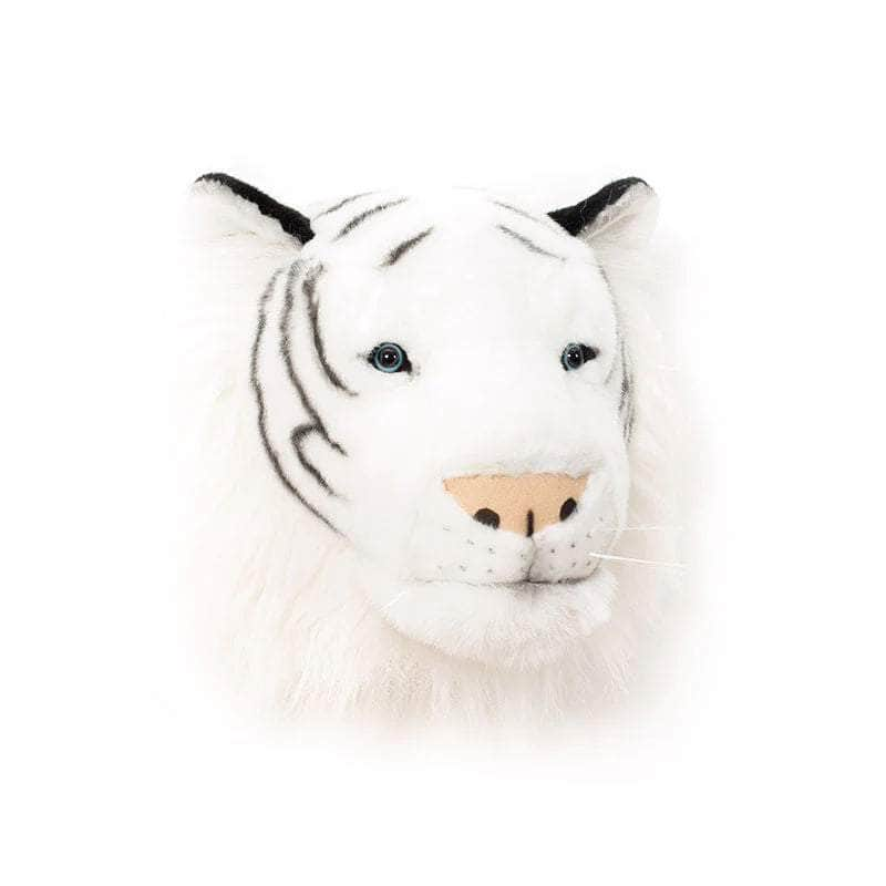 Albert the White Tiger Wall Mounted Plush Head