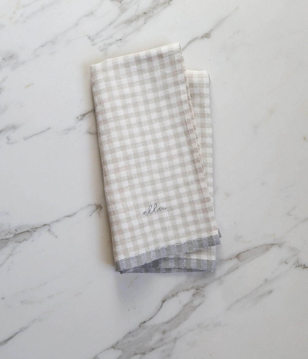 Gingham linen Napkin