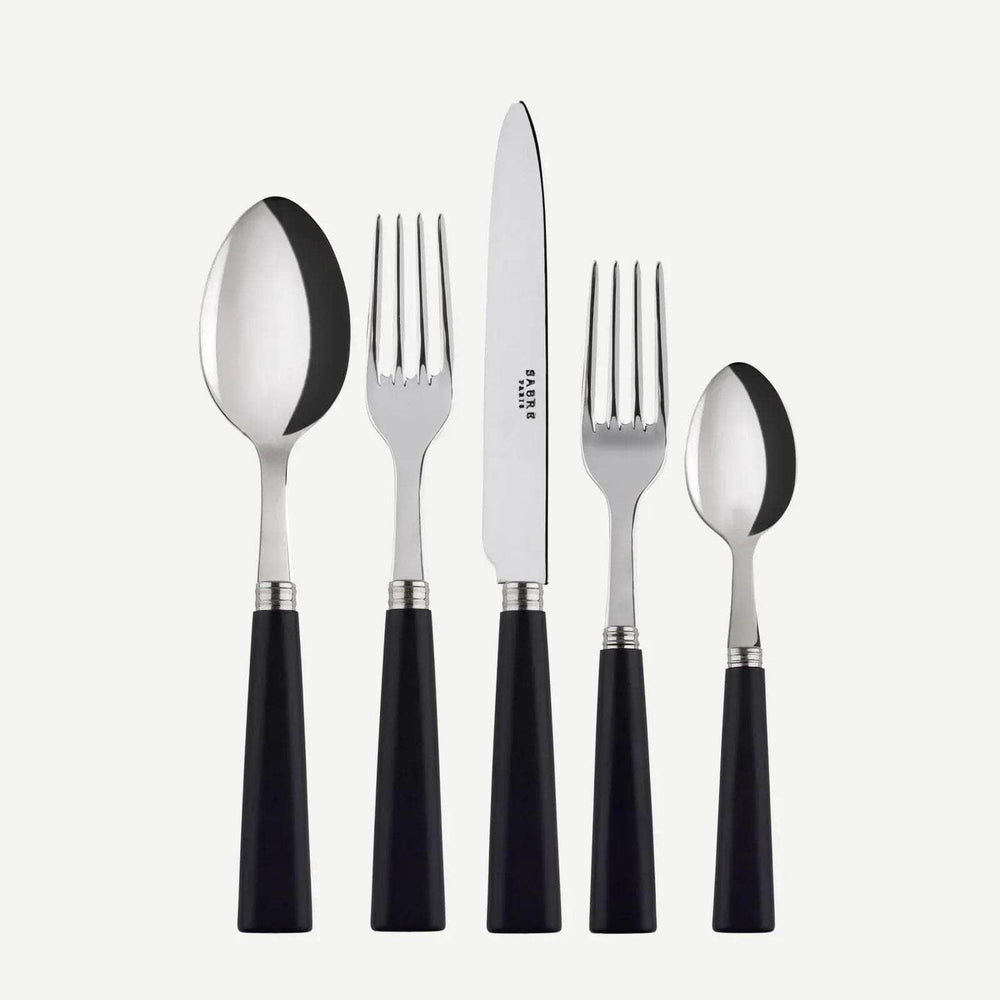 Nature 5Pc Cutlery Set | Black Press Wood