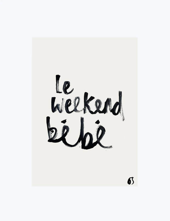 Le Weekend Bébé | Wall Art Print