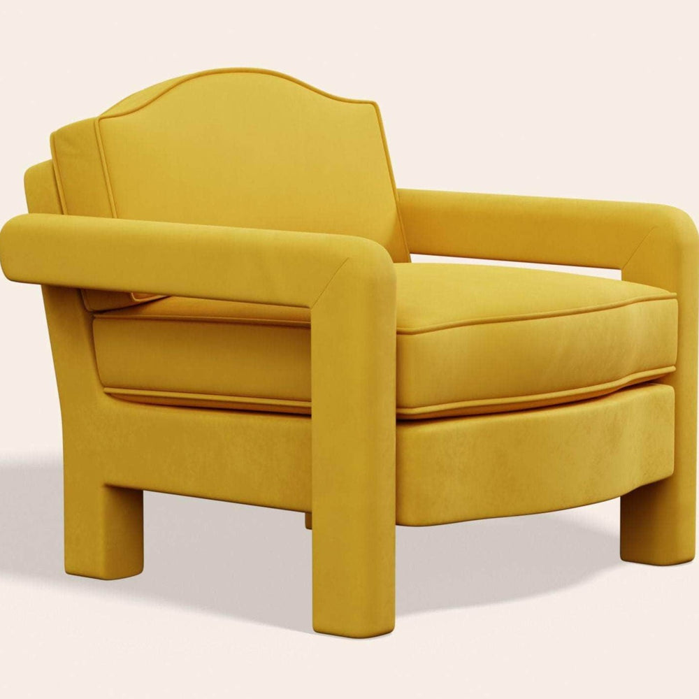 Elio Armchair, Daffodil Velvet