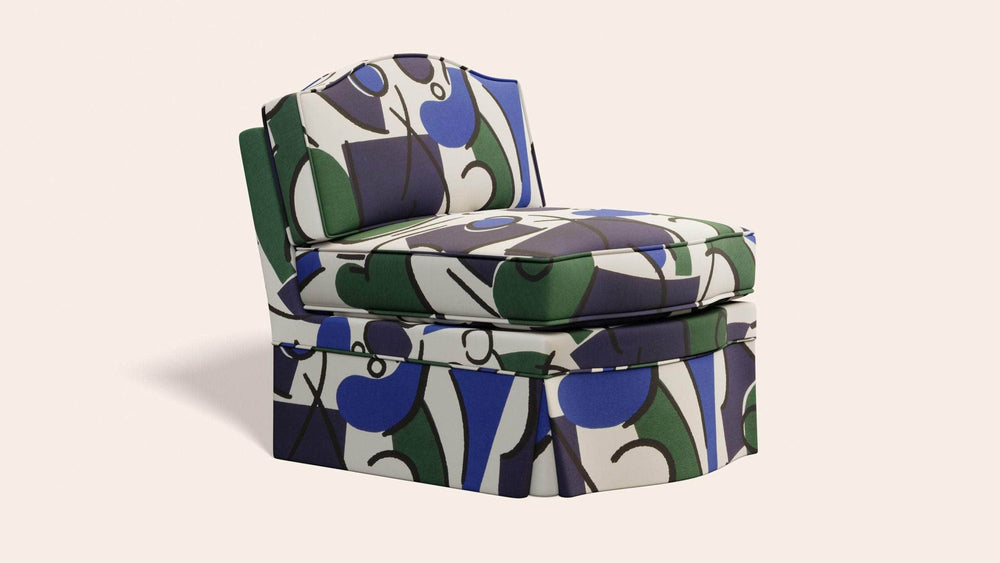 Felix Slipper Chair, Seaweed