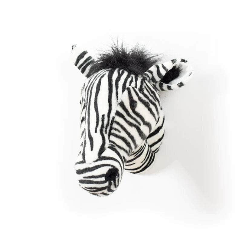 Daniel the Zebra Wall Mounted Plush Head