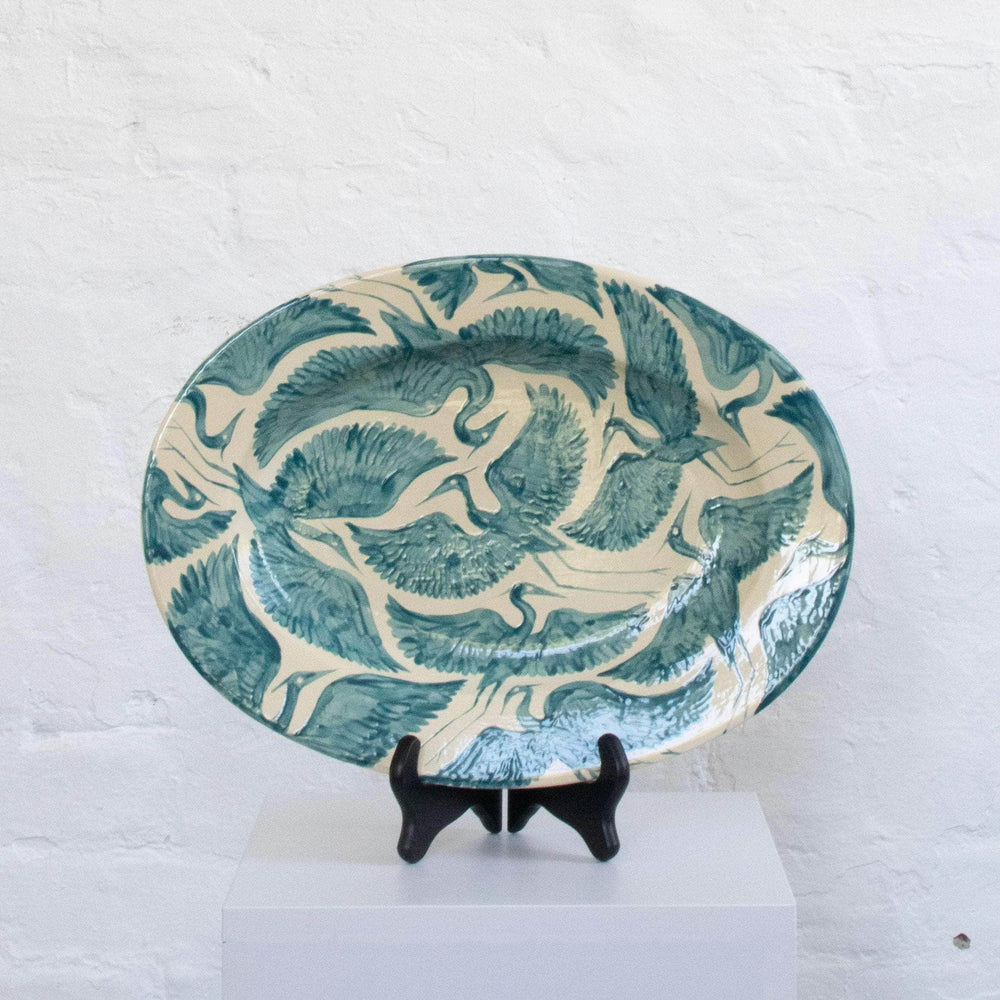 Herons Hand Painted Serving Platter