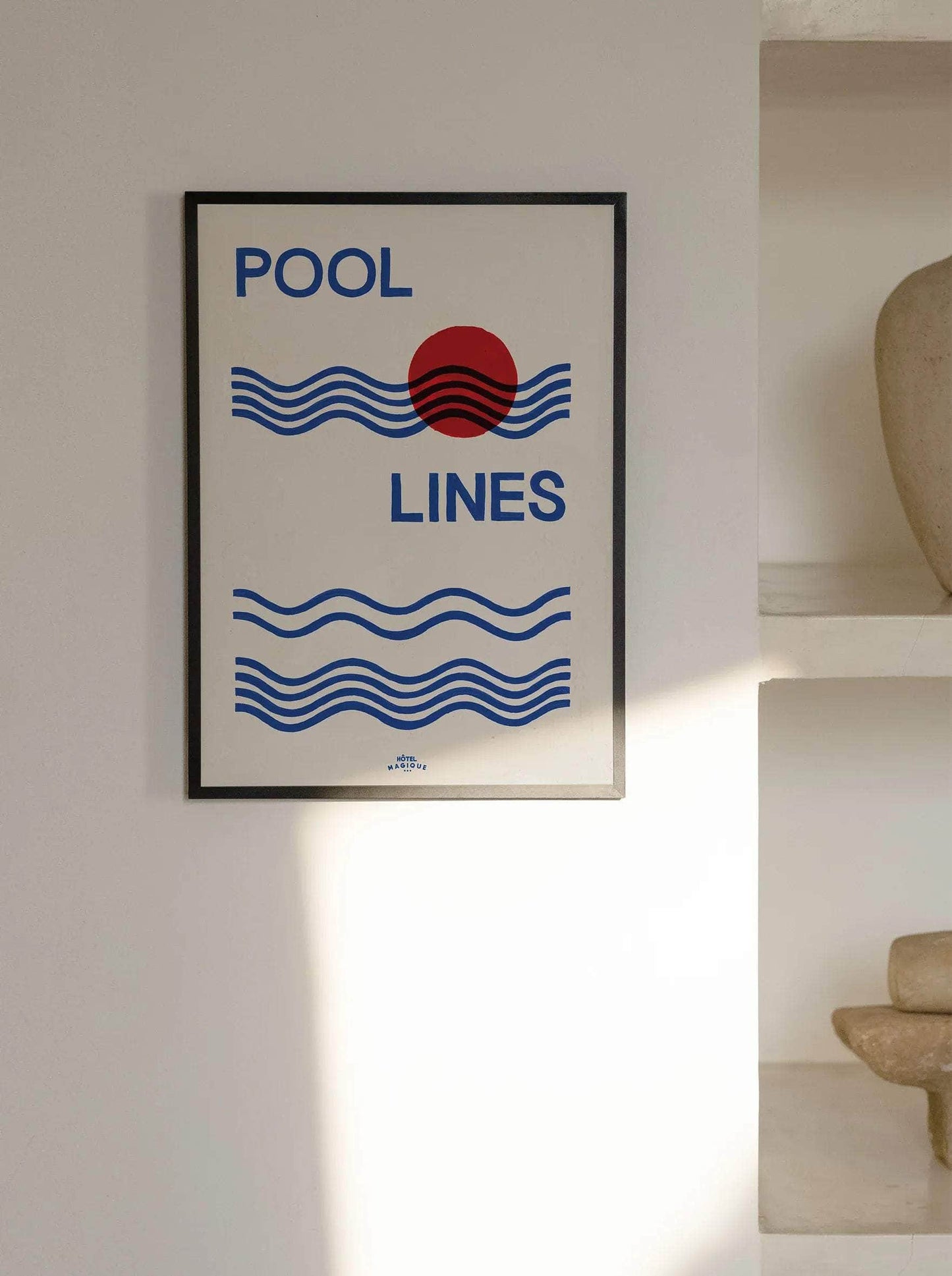 Pool Lines Art Print