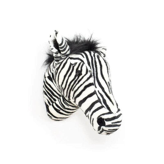 Daniel the Zebra Wall Mounted Plush Head