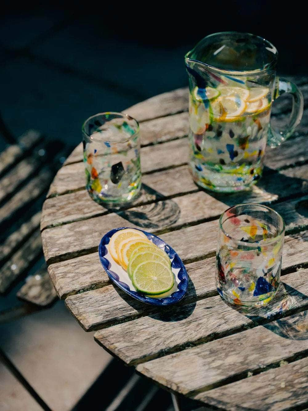 Terrazzo Jug and 4 Tumblers Set