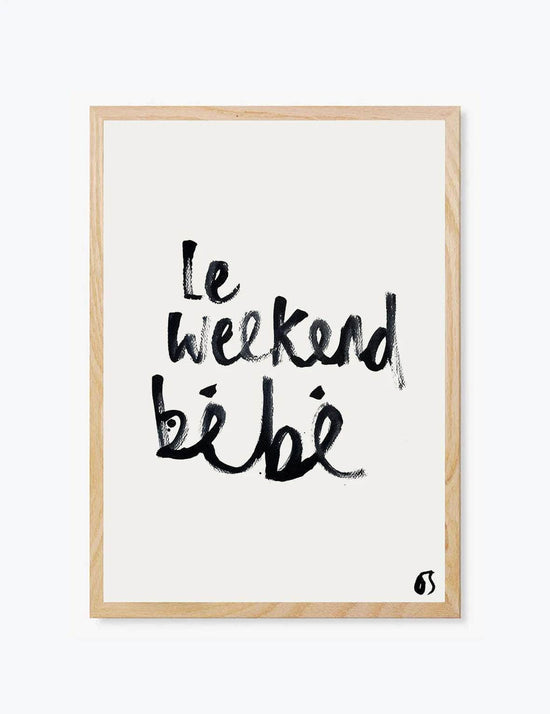 Le Weekend Bébé | Wall Art Print