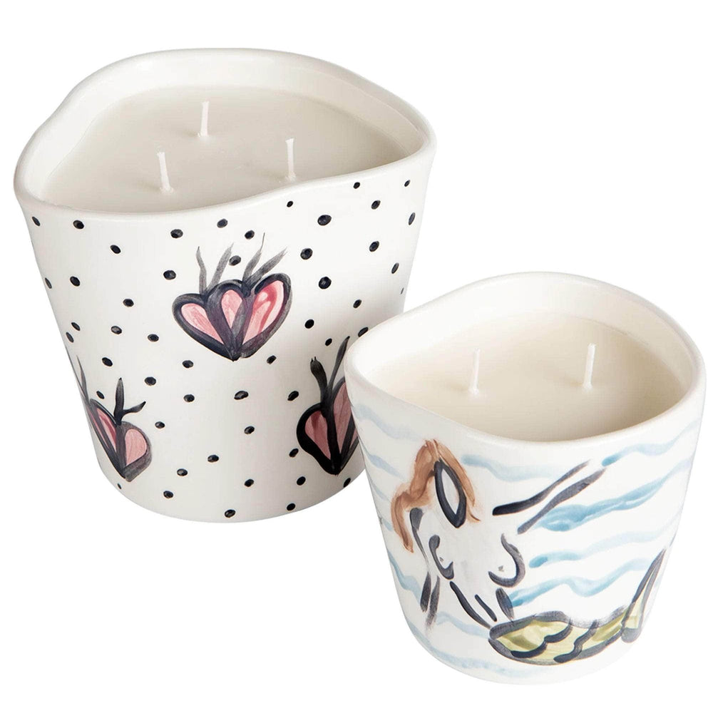 Corals & Dots Candle