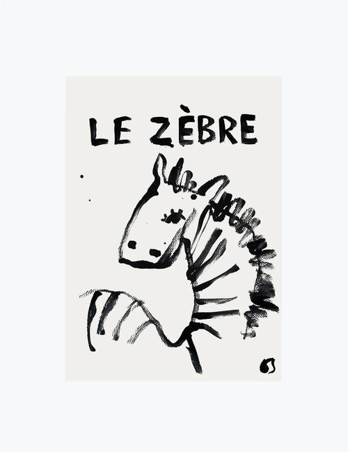 Le Zèbre | Wall Art Print