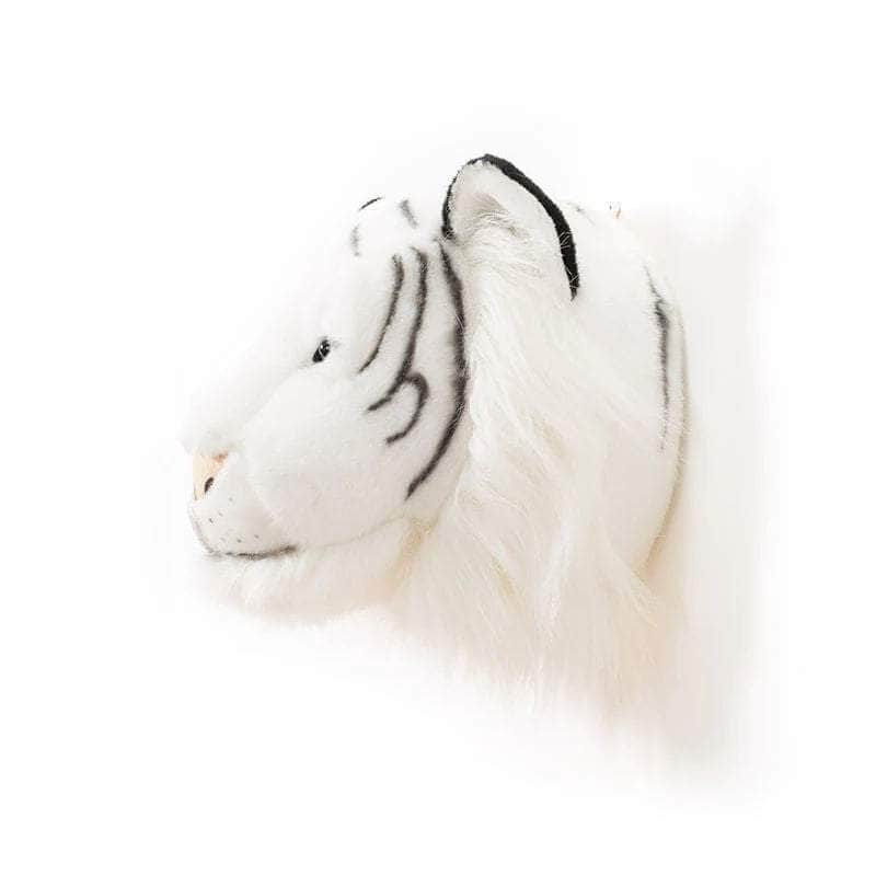 Albert the White Tiger Wall Mounted Plush Head