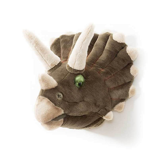 Adam the Triceratops Wall Mounted Plush Head