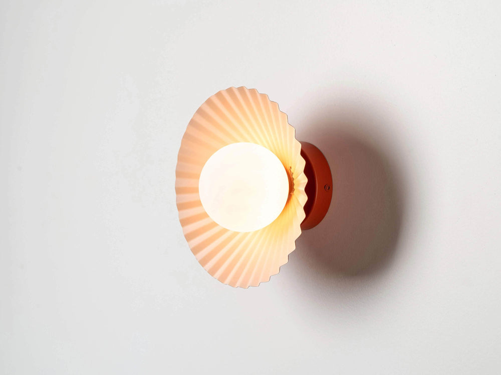 The Pleat wall and flush ceiling light - Houseof x Emma Gurner