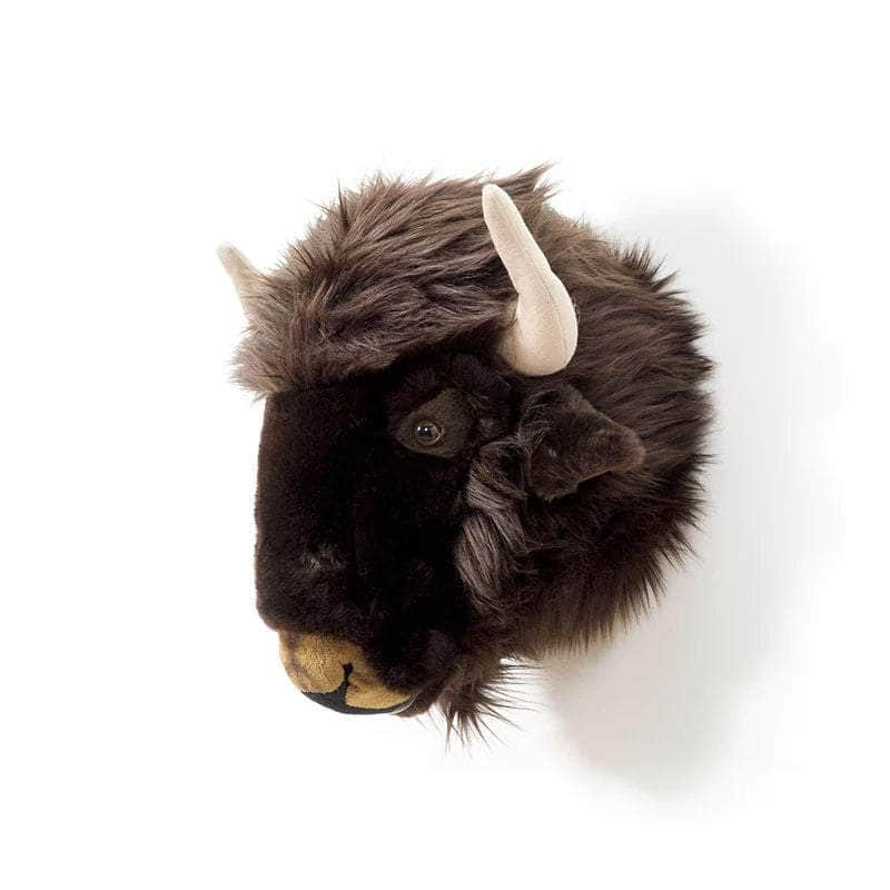 Alex the Bison Wall Mounted Plush Head