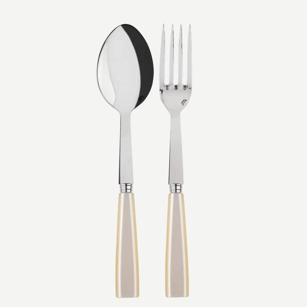 Icône Meat Fork & Serving Spoon | Mother-Of-Pearl