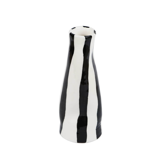 Black And White Striped Vase