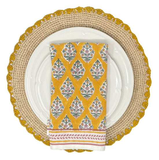 Marigold Raffia Placemat