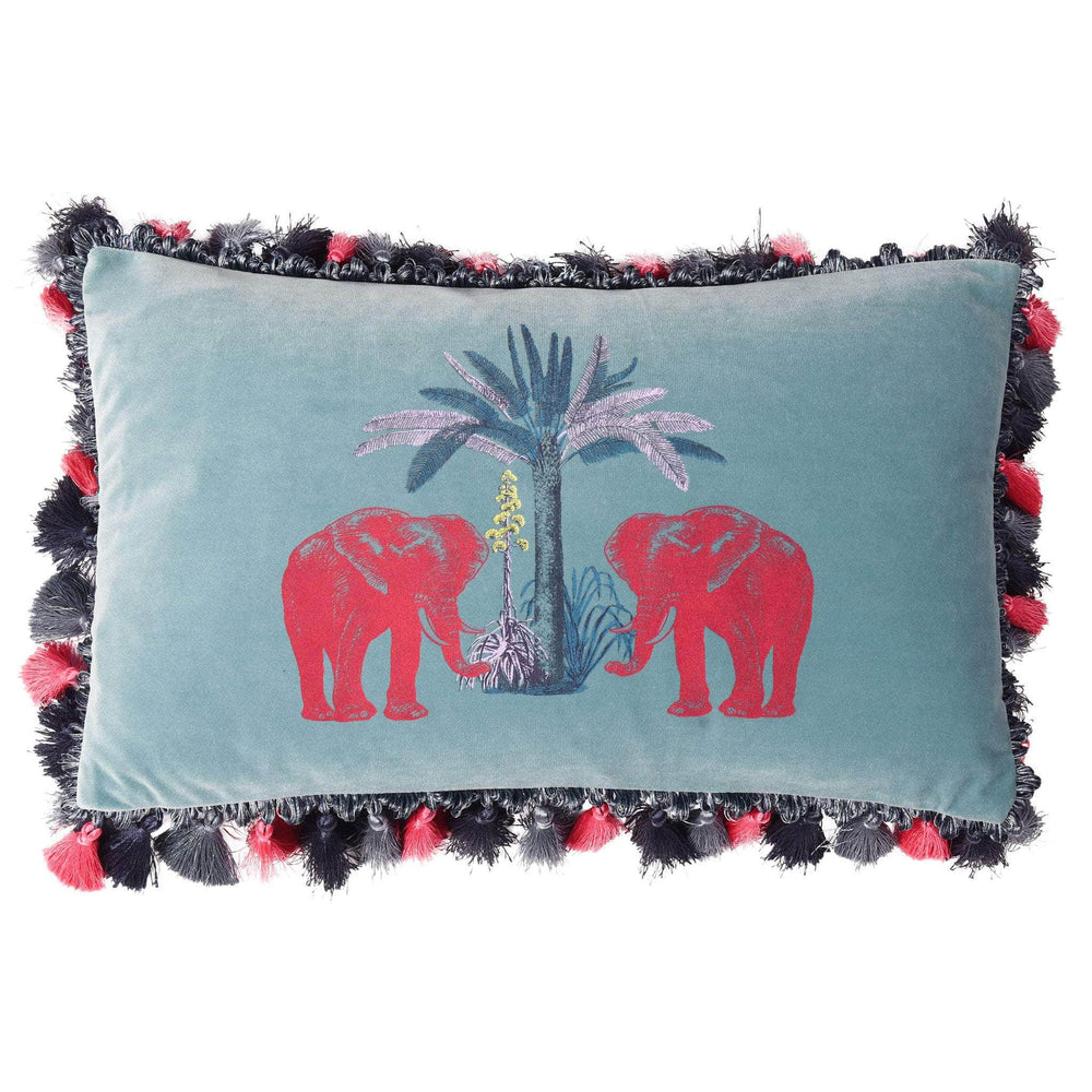 Malabar Ocean Velvet Cushion