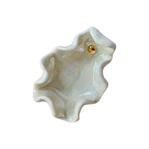 Porcelain Ceramic Oyster Shell Pinch Pot