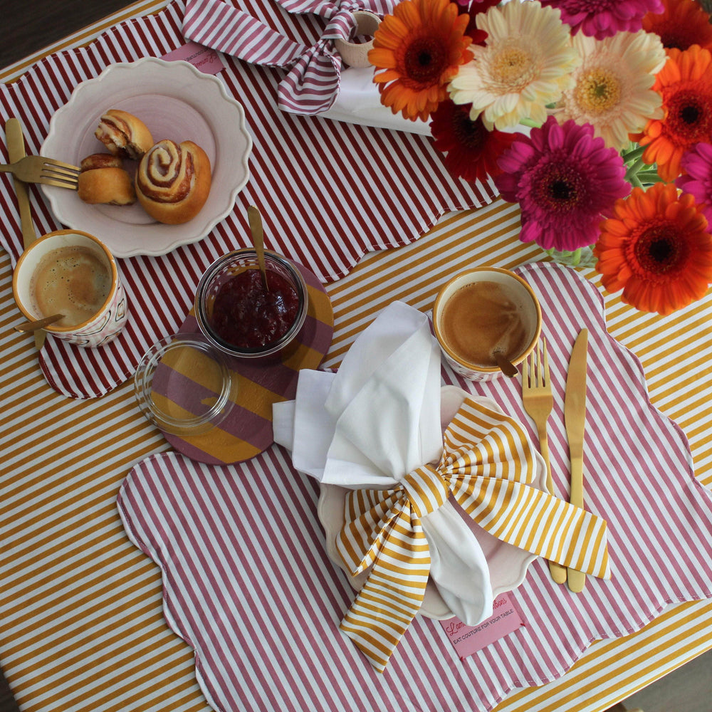 Bonjour Mon Amour Placemat Pink